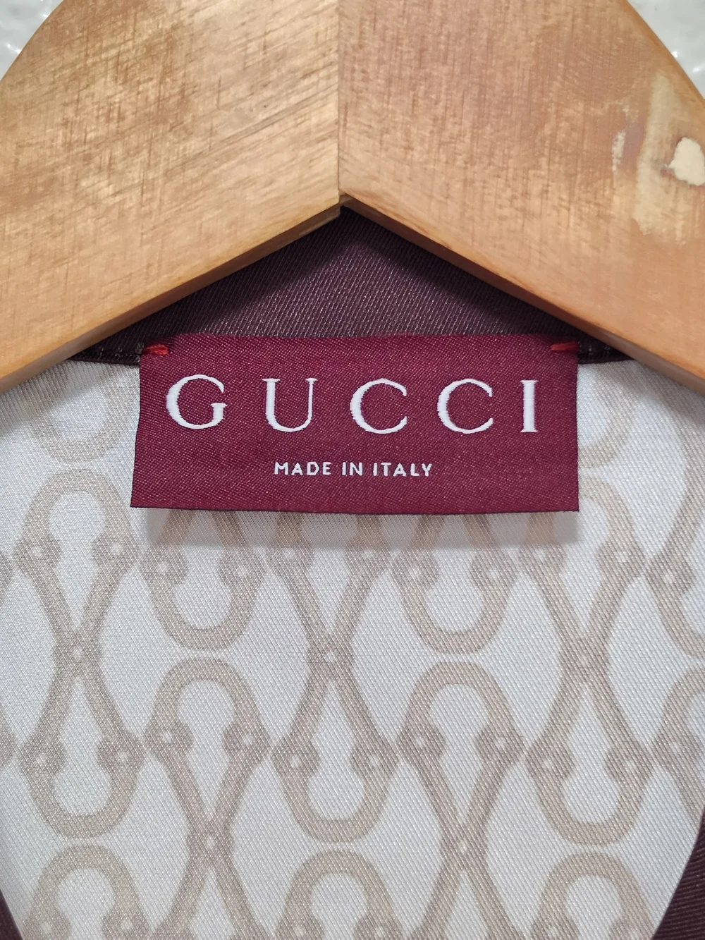 Gucci Equestrian Print Bowling Shirt, M